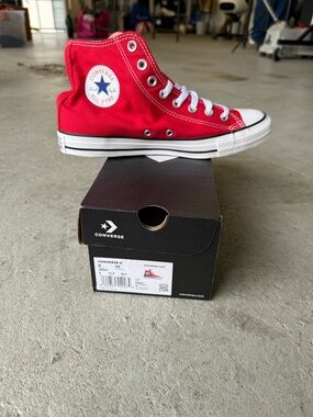 Converse Red High Top Canvas Sneakers
